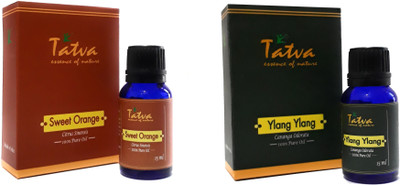 

Tatva 100% Pure Essential Oil- COMBO (Sweet Orange 15ml & Ylang Ylang 15ml)(30 ml)