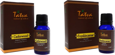 

Tatva 100% Pure Essential Oil- COMBO (Cedarwood 15ml & Frankincense 15ml)(30 ml)