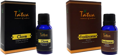 

Tatva 100% Pure Essential Oil- COMBO (Clove 15ml & Frankincense 15ml)(30 ml)