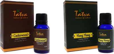 

Tatva 100% Pure Essential Oil- COMBO (Cedarwood 15ml & Ylang Ylang 15ml)(30 ml)