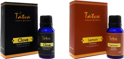 

Tatva 100% Pure Essential Oil- COMBO (Clove 15ml & Lemon 15ml)(30 ml)