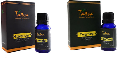 

Tatva 100% Pure Essential Oil- COMBO (Lavender 15ml & Ylang Ylang 15ml)(30 ml)