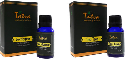 

Tatva 100% Pure Essential Oil- COMBO (Eucalyptus 15ml & Tea Tree 15ml)(30 ml)