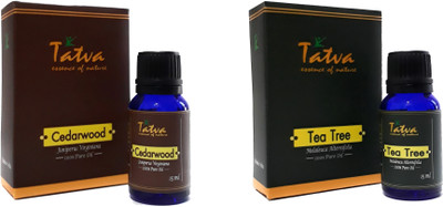 

Tatva 100% Pure Essential Oil- COMBO (Cedarwood 15ml & Tea Tree 15ml)(30 ml)
