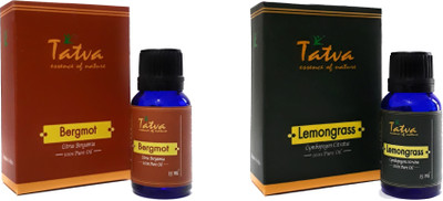 

Tatva 100% Pure Essential Oil- COMBO (Bergamot 15ml & Lemongrass 15ml)(30 ml)
