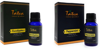 

Tatva 100% Pure Essential Oil- COMBO (Eucalyptus 15ml & Peppermint 15ml)(30 ml)