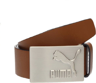 

Puma Men Casual Tan Genuine Leather Belt, Tan-spectrum blue