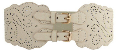 

BLINGG Women Formal White Artificial Leather Belt