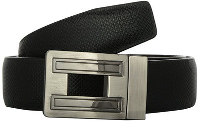 

Mode Boys Casual, Formal Black Genuine Leather Reversible Belt, Black-36