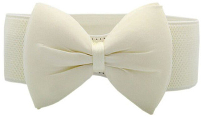 

BLINGG Women Formal Beige Synthetic Belt, Ivory