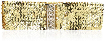 

BLINGG Women Casual Gold Synthetic Belt