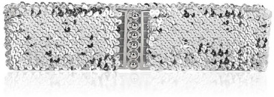 

BLINGG Women Casual Silver Synthetic Belt