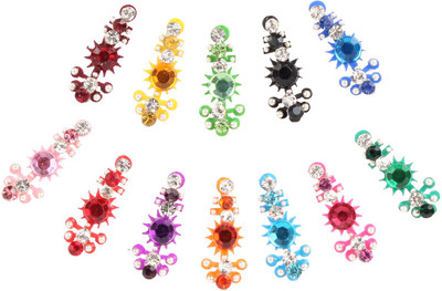 

Instabuyz Traditional Bindi Forehead Multicolor Bindis(Long)