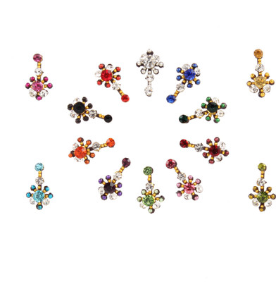 

Instabuyz Fancy bindi FOREHEAD Multicolor Bindis(Medium)