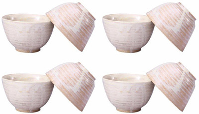 

caffeine Dining Dessert Bowl in Cream Studio (1 pc) Ceramic Bowl Set(White, Pack of 8)