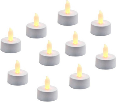 

Home Shop Retails LED Tea Light Candles(Pack of 10) Candle(Yellow, Pack of 10)