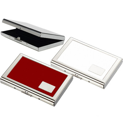 

Stealodeal New Trendy Set of 3 Business 6 Card Holder(Set of 3, Silver, White, Red)