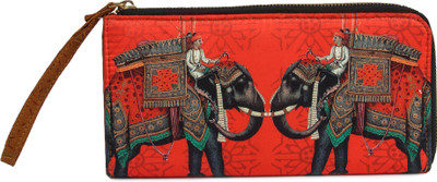 Zoe Makhoa Casual Red Clutch