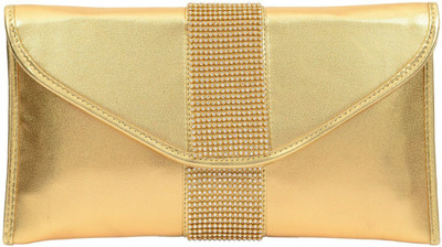 

Bagaholics Party Gold Clutch