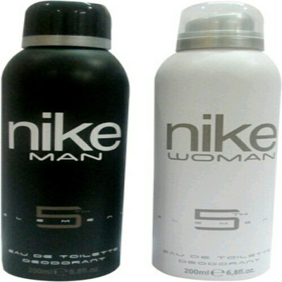 

Nike 5 th element Deodorant Spray - For Women(200 ml, Pack of 2)
