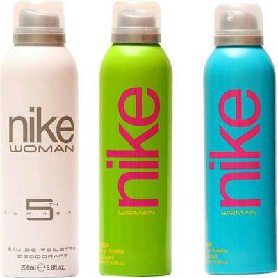 

Nike 5th element,green ,azure Deodorant Spray - For Women(200 ml, Pack of 3)