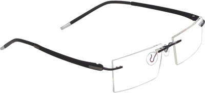 Zyaden Rimless Rectangle Frame(51 mm