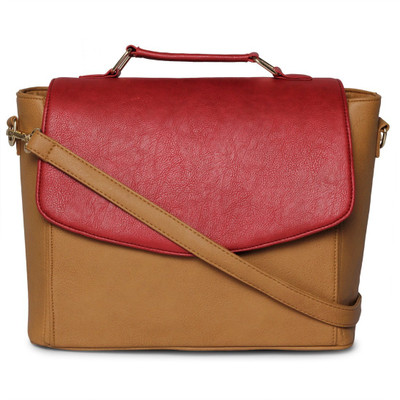 

Cappuccino Shoulder Bag(Red, Tan)