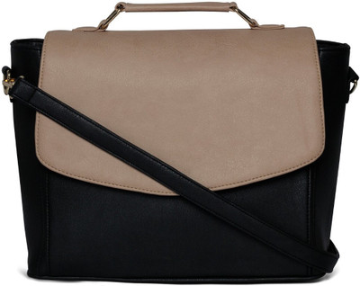 

Cappuccino Shoulder Bag(Black, Beige), Beige;black