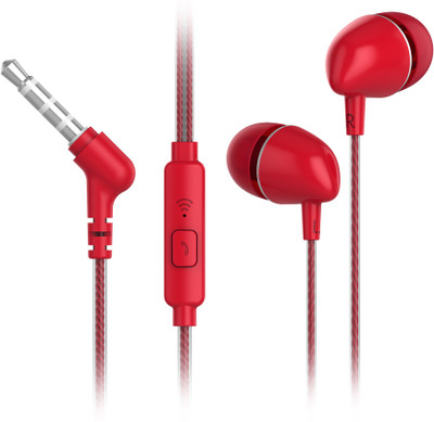 

Flipkart SmartBuy Wired Headset With Mic(Red, In the Ear)