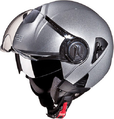 

Studds Downtown Motorbike Helmet(Silver, Grey, Grey;silver