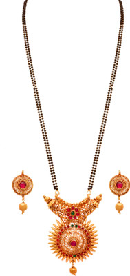 JFL Jewellery for Less Copper Gold-plated Gold Jewellery Set(Pack of 1)