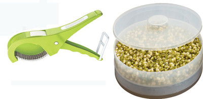 

Nestwell MULTI VEG. CUTTER WITH SPROUT MAKER MULTI VEG. CUTTER WITH SPROUT MAKER Multicolor Kitchen Tool Set(Multicolor)