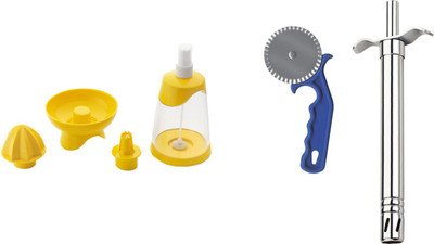 

Nestwell LEMON SQUIZER WITH PIZZA CUTTER WITH GAS LIGHTER LEMON SQUIZER WITH PIZZA CUTTER WITH GAS LIGHTER Multicolor Kitchen Tool Set(Multicolor)
