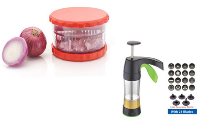 

Nestwell GARLIC & MULTI CRUSHER WITH MAGIC PRESS GARLIC & MULTI CRUSHER Multicolor Kitchen Tool Set(Multicolor)
