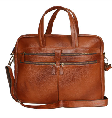 

MOZRI 15 inch Laptop Messenger Bag(Tan)