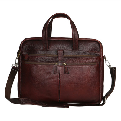 

MOZRI 15 inch Laptop Messenger Bag(Brown)