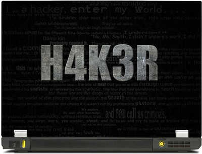 

PosterMart Hacker Inside Laptop Skin - High Quality 3M Vinyl and Matt Lamination High Quality Laminated 3M Vinyl Laptop Decal 15