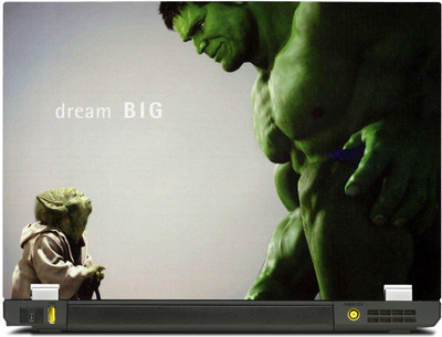 

PosterMart Hulk Laptop Skin Type 27 - High Quality 3M Vinyl and Matt Lamination High Quality Laminated 3M Vinyl Laptop Decal 17