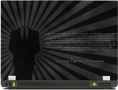 

PosterMart Anonymous Laptop Skin Type 42 - High Quality 3M Vinyl and Matt Lamination High Quality Laminated 3M Vinyl Laptop Decal 13