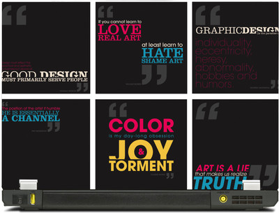 

PosterMart Typography Graphics Laptop Skin Type 50 - High Quality 3M Vinyl and Matt Lamination High Quality Laminated 3M Vinyl Laptop Decal 14
