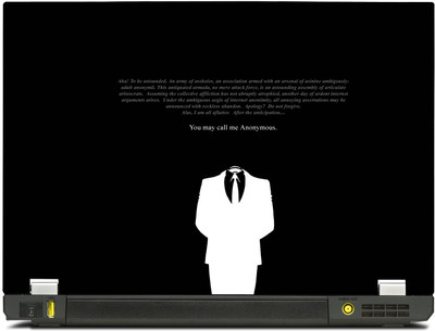 

PosterMart Anonymous Laptop Skin Type 38 - High Quality 3M Vinyl and Matt Lamination High Quality Laminated 3M Vinyl Laptop Decal 15