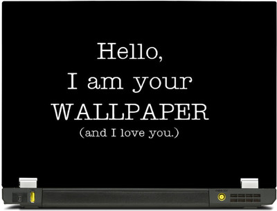 

PosterMart Typography Graphics Laptop Skin Type 39 - High Quality 3M Vinyl and Matt Lamination High Quality Laminated 3M Vinyl Laptop Decal 12