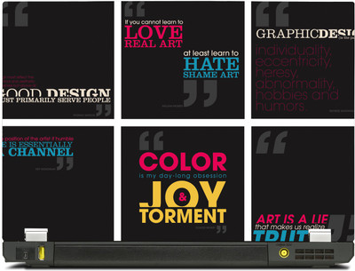

PosterMart Typography Graphics Laptop Skin Type 15 - High Quality 3M Vinyl and Matt Lamination High Quality Laminated 3M Vinyl Laptop Decal 15