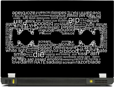 

PosterMart Typography Graphics Laptop Skin Type 18 - High Quality 3M Vinyl and Matt Lamination High Quality Laminated 3M Vinyl Laptop Decal 17