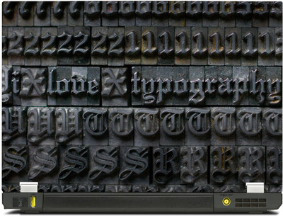 

PosterMart Typography Graphics Laptop Skin Type 43 - High Quality 3M Vinyl and Matt Lamination High Quality Laminated 3M Vinyl Laptop Decal 15