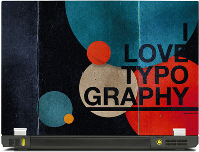 

PosterMart Typography Graphics Laptop Skin Type 24 - High Quality 3M Vinyl and Matt Lamination High Quality Laminated 3M Vinyl Laptop Decal 15