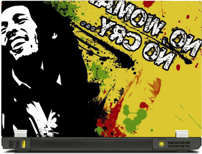 

PosterMart Bob Marley No Cry Laptop Skin - High Quality 3M Vinyl and Matt Lamination High Quality Laminated 3M Vinyl Laptop Decal 12