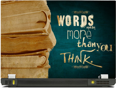 

PosterMart Typography Graphics Laptop Skin Type 52 - High Quality 3M Vinyl and Matt Lamination High Quality Laminated 3M Vinyl Laptop Decal 17