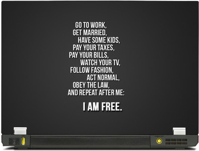 

PosterMart Great Quotes Laptop Skin Type 41 - High Quality 3M Vinyl and Matt Lamination High Quality Laminated 3M Vinyl Laptop Decal 15