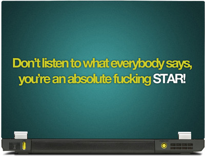 

PosterMart Great Quotes Laptop Skin Type 46 - High Quality 3M Vinyl and Matt Lamination High Quality Laminated 3M Vinyl Laptop Decal 17